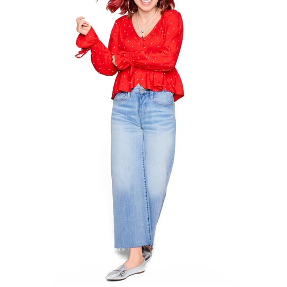 High rise wide leg crop jeans by Arizona/size 9 - Picture 2 of 6